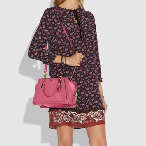 COACH Dreamer Carryall Satchel Handbag, Orchid - Picture 9 of 11